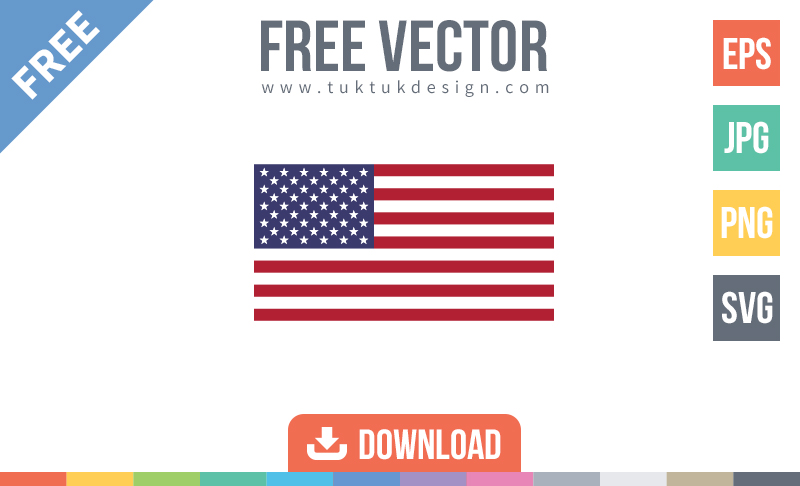free vector usa flag icon