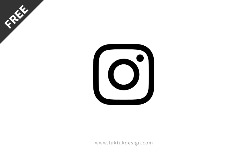 New Instagram icon symbol free vector image ~ TukTuk Design