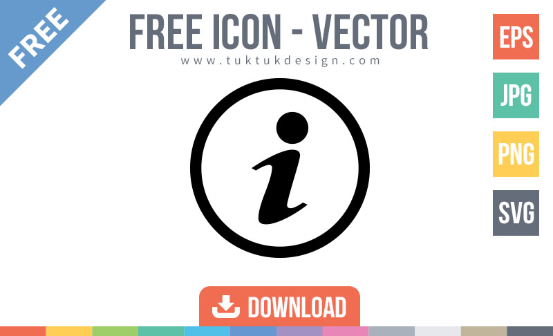 Information Icon Free Vector Image TukTuk Design