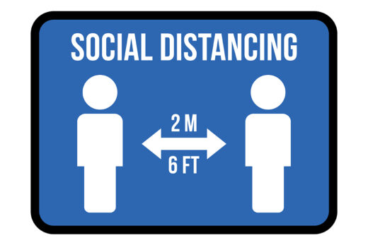 Social distancing icon