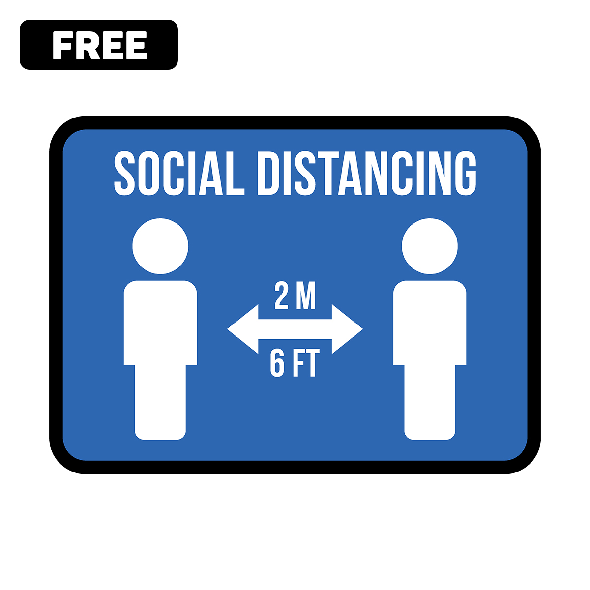 Social distancing icon