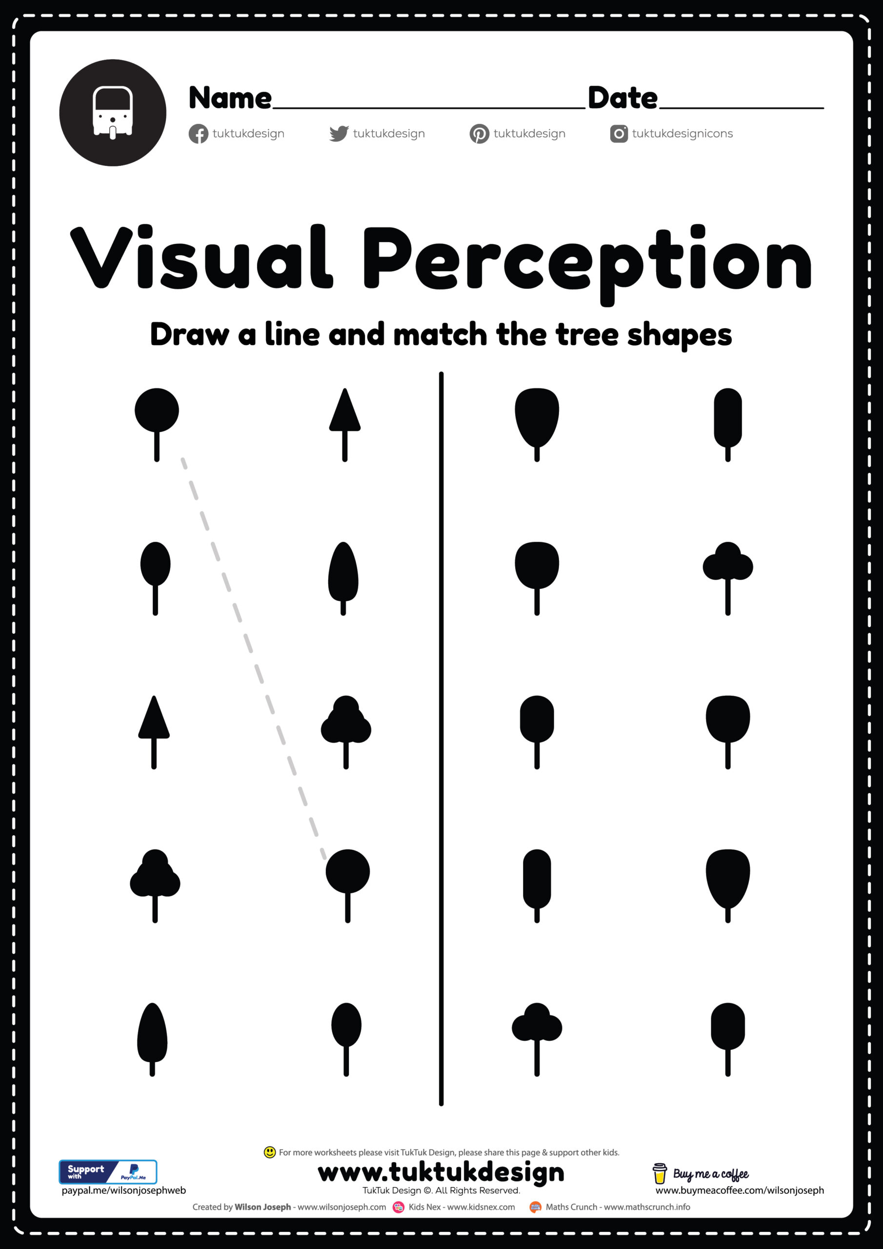 Visual perceptual activity