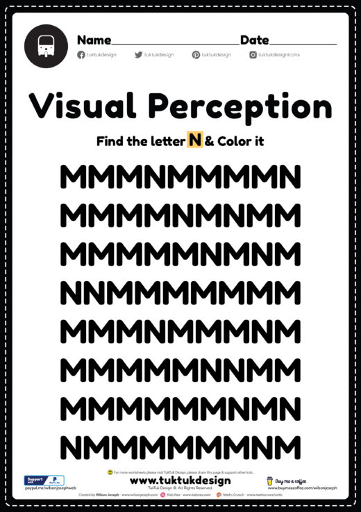 Visual Perceptual Activity Skills