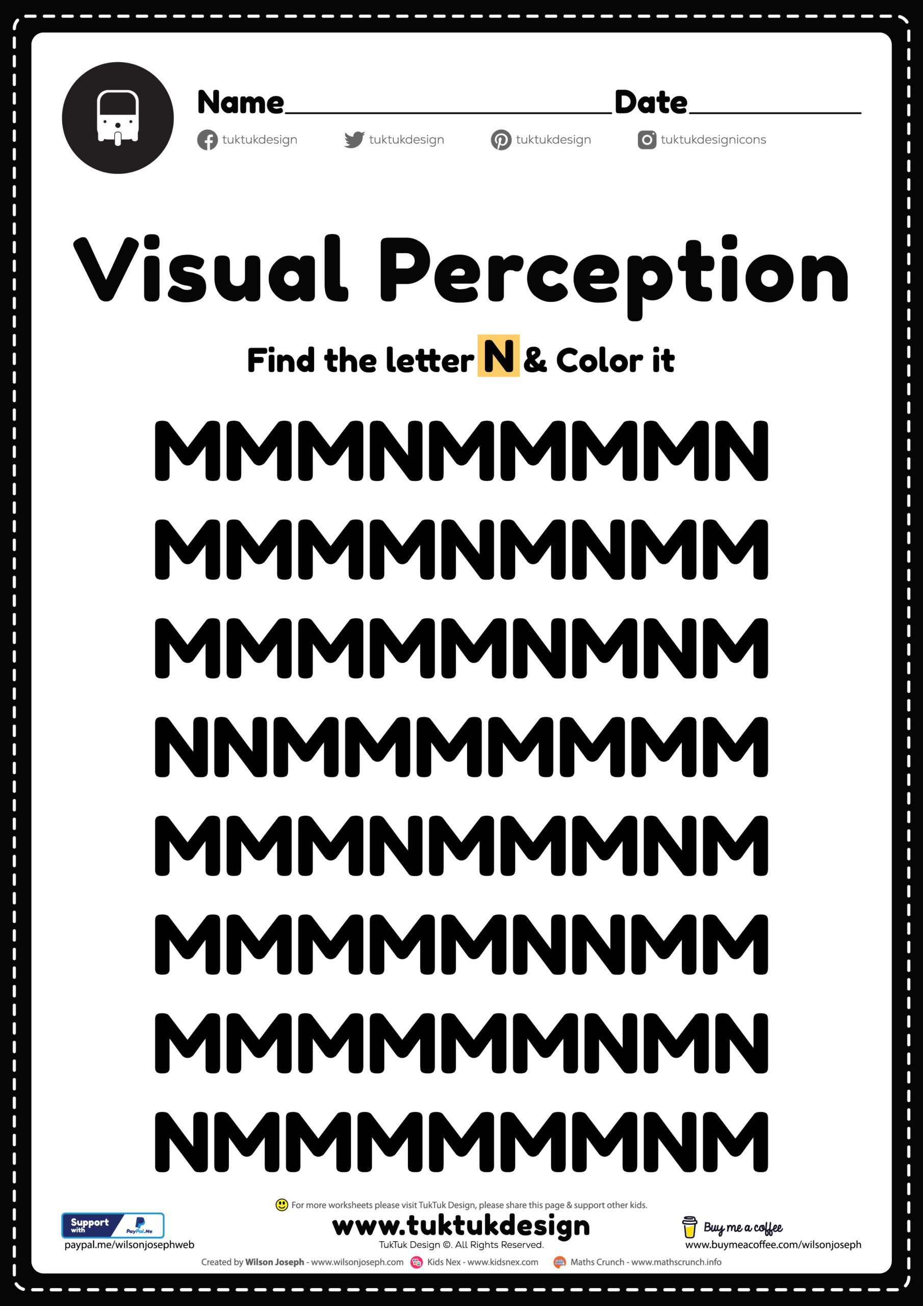visual representation 8 letters