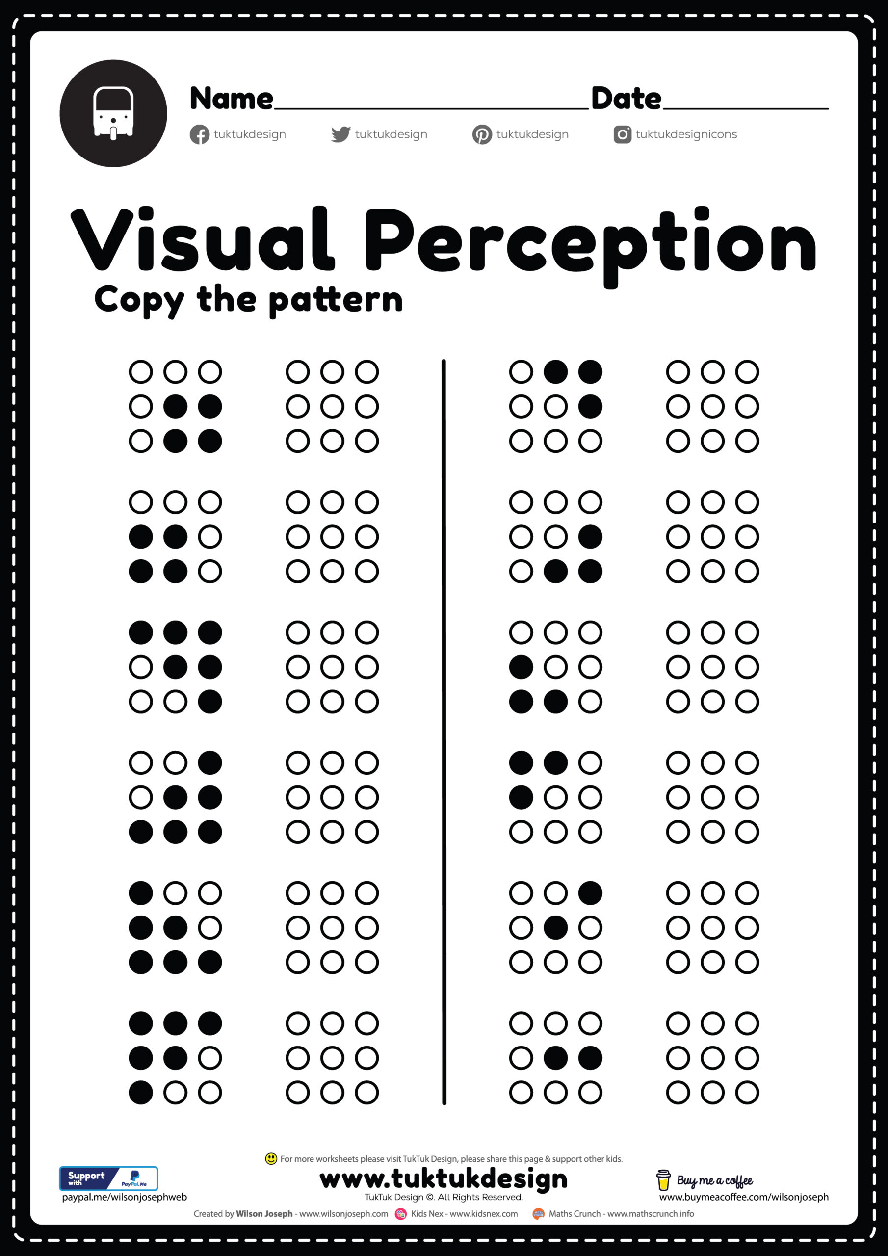 Visual Perceptual Activities
