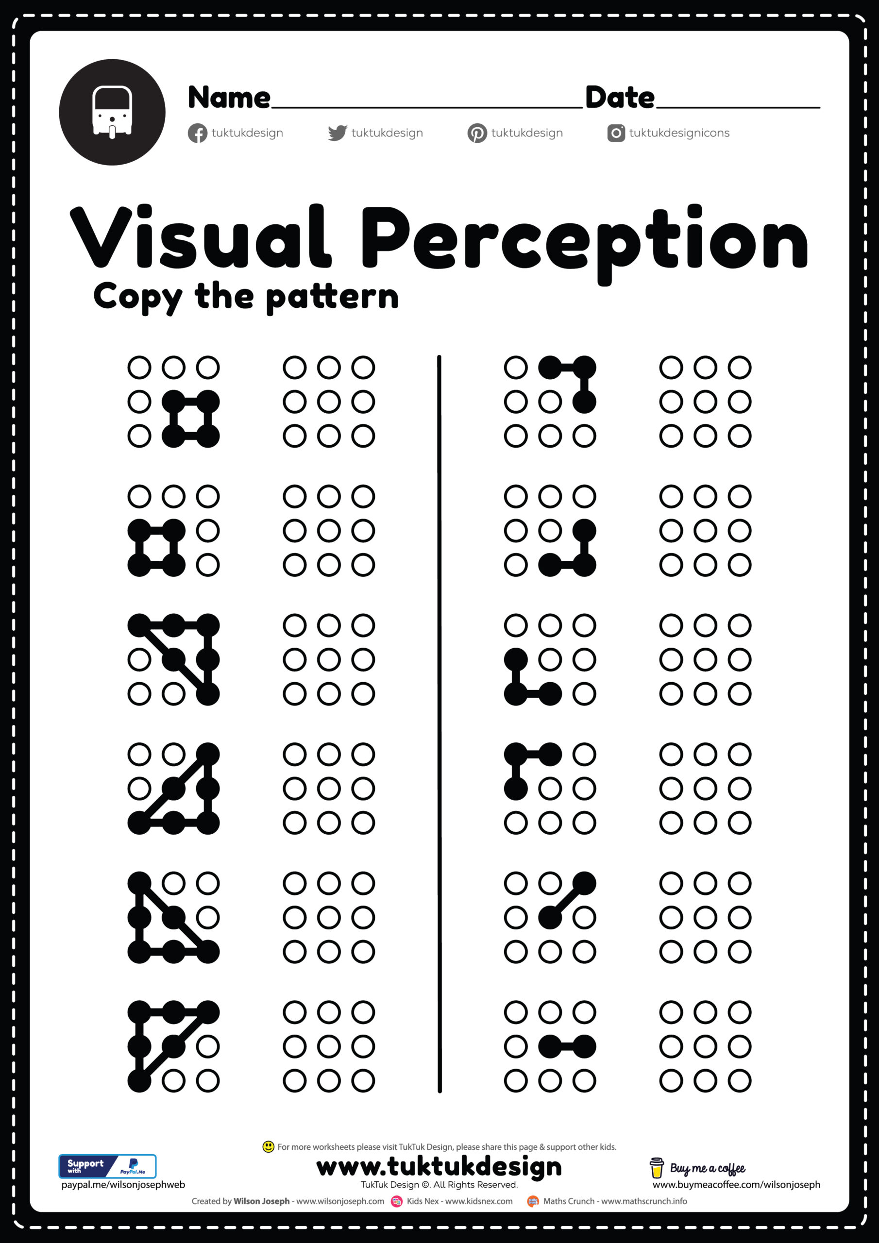 visual closure activities free printable pdf for kids