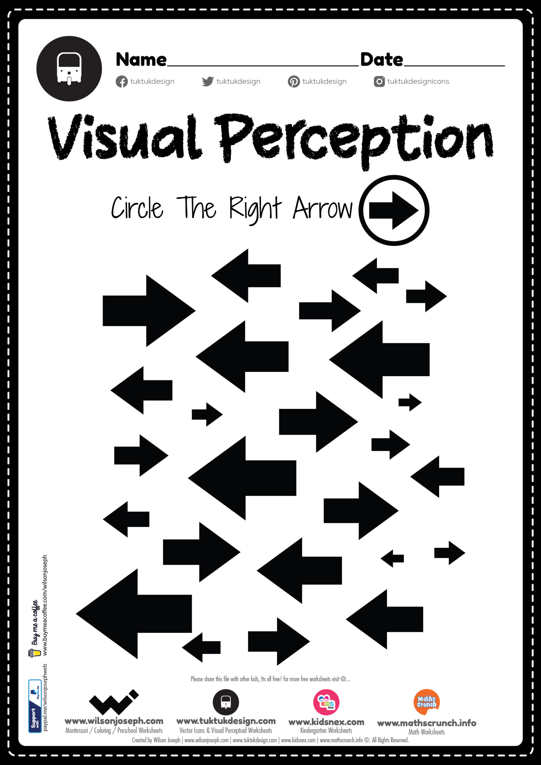 Visual Closure Worksheet Perceptual Skills