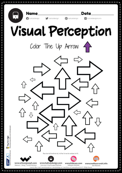 Visual Perception Skills Worksheet