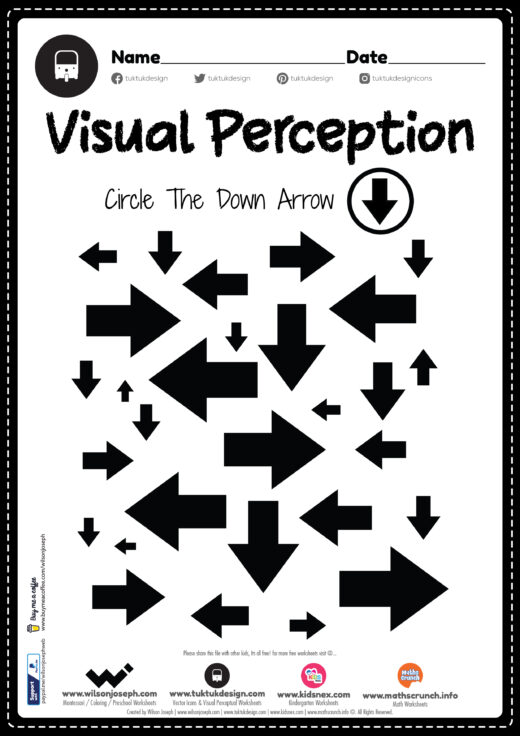 Visual Closure Worksheet Perceptual Skills