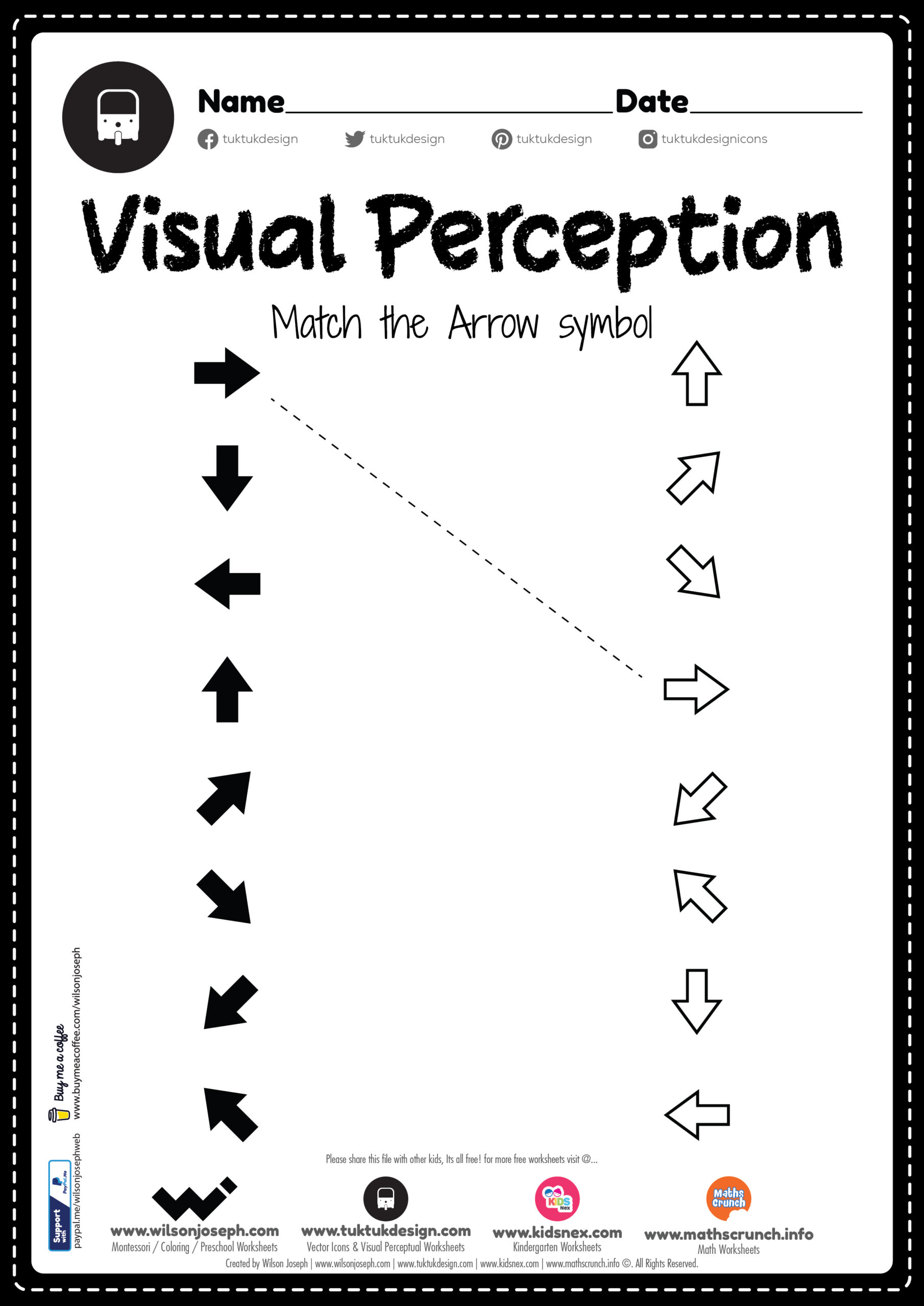 visual perception worksheets free printable pdf for kids