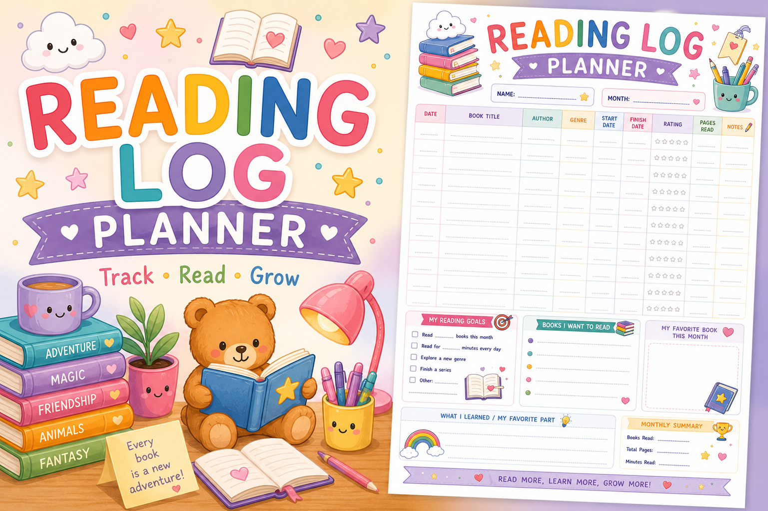 Book Review Planner for Students
