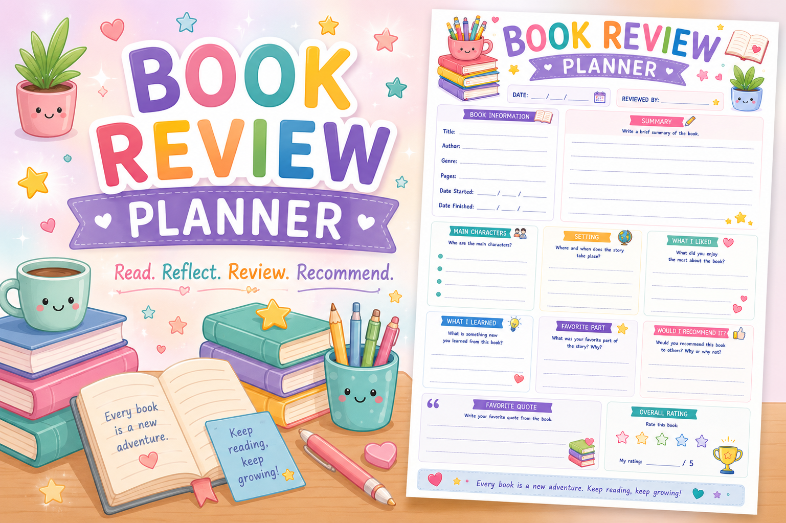 Goal Setting Planner for Kids